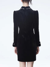 Robe courte à losanges ajourés Sabine